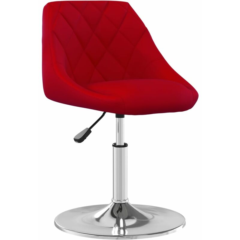 

Silla de comedor terciopelo rojo tinto - Rojo - Vidaxl