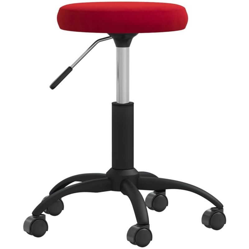 

Silla de comedor terciopelo rojo tinto - Rojo - Vidaxl