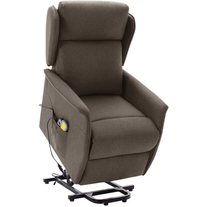 

Sillón de Masaje Reclinable de Pie de Tela Marrón - Marrón - Vidaxl