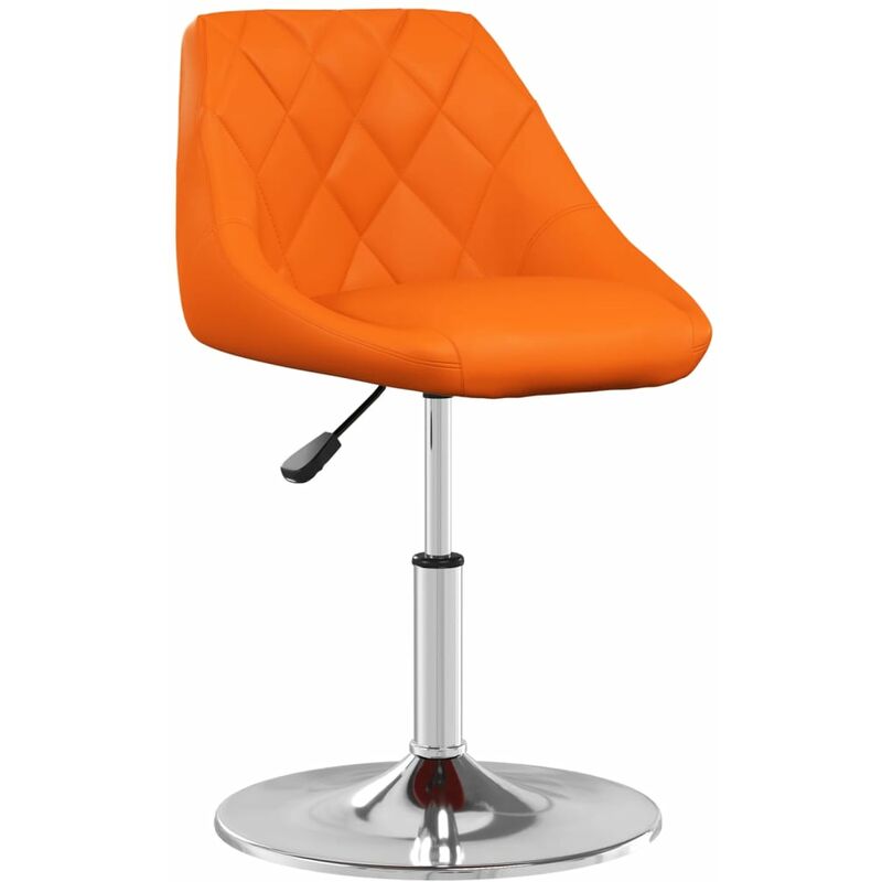 

Silla de comedor de cuero sintético naranja - Naranja - Vidaxl