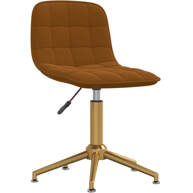 

vidaXL Silla de oficina de terciopelo marrón - Marrón
