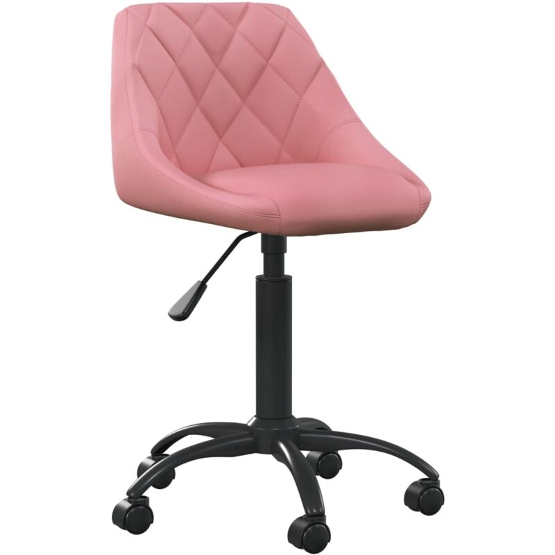 

Silla de oficina de terciopelo rosa - Rosa - Vidaxl