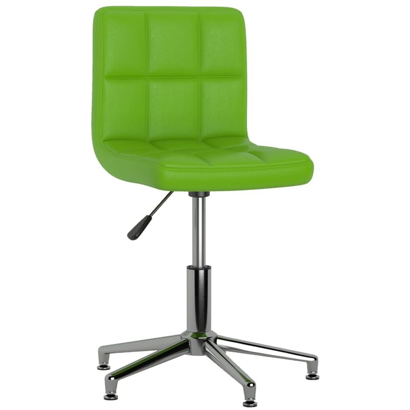 

vidaXL Silla de oficina giratoria de cuero sintético verde - Verde