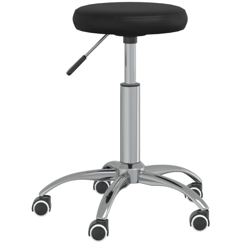 

Vidaxl - Silla de oficina giratoria de cuero sintético negro - Negro