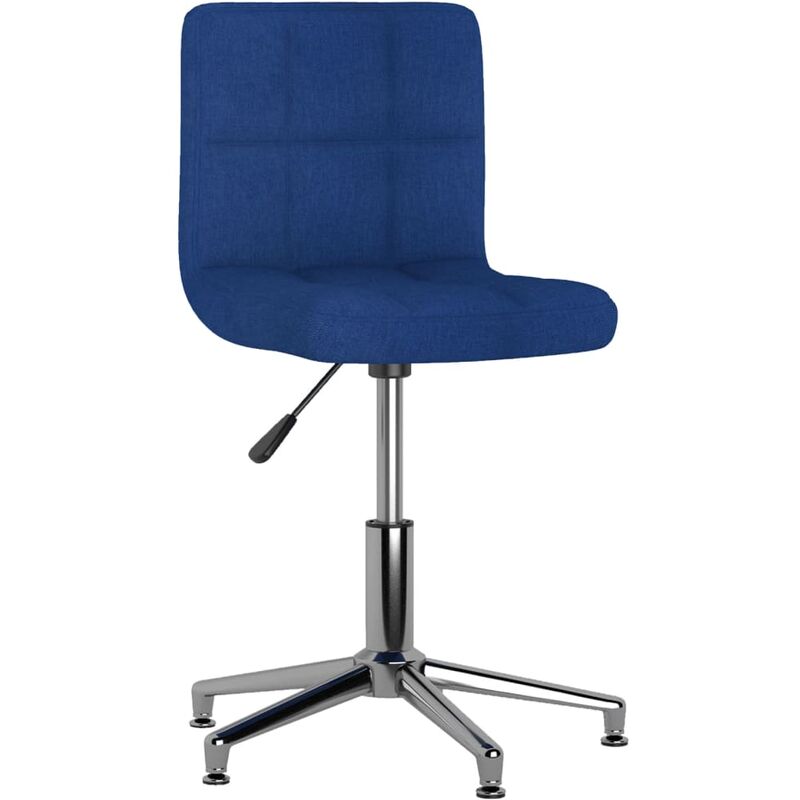 

Silla de oficina giratoria de tela azul - Azul - Vidaxl