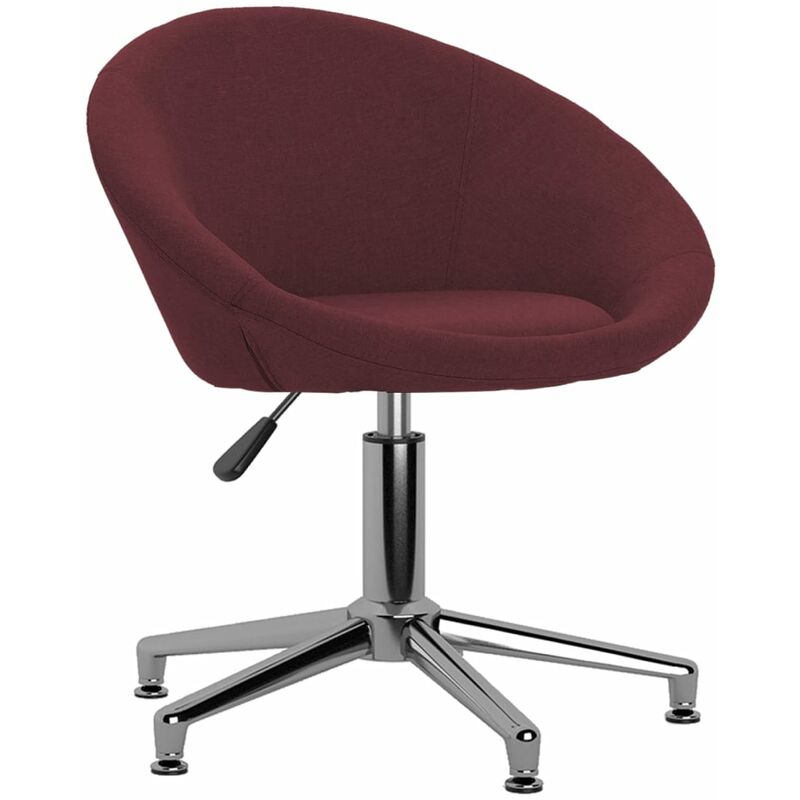 

vidaXL Silla de oficina giratoria de tela morada - Púrpura