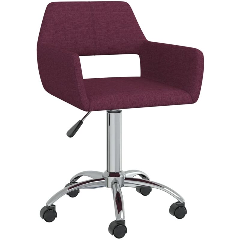 

vidaXL Silla de oficina giratoria tela morada - Púrpura