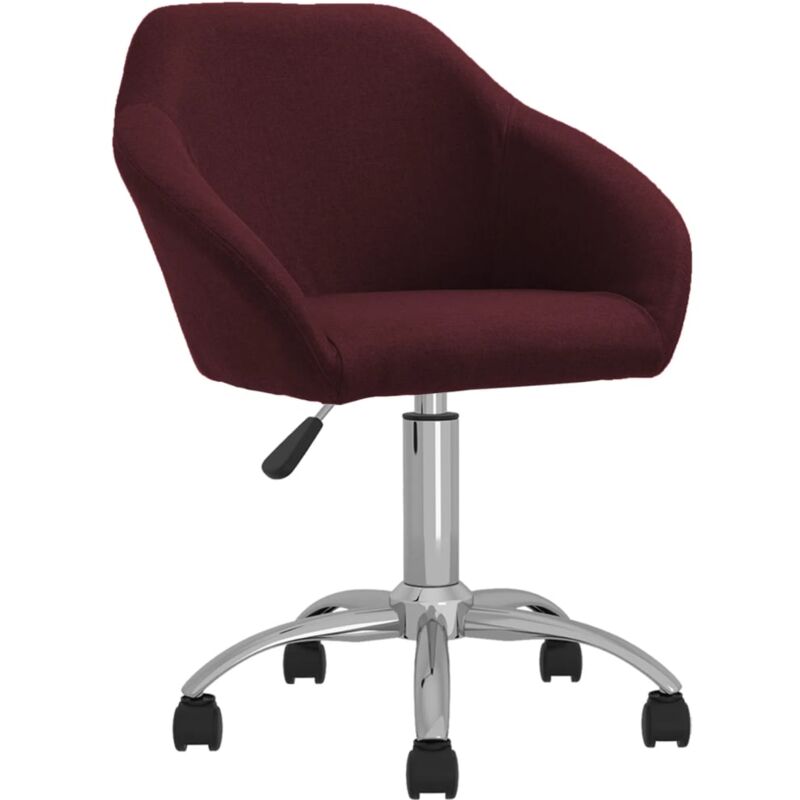 

vidaXL Silla de oficina giratoria tela morada - Púrpura
