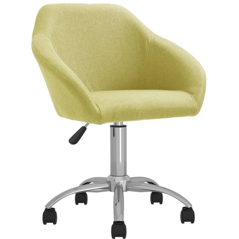 

vidaXL Silla de oficina giratoria tela verde - Verde