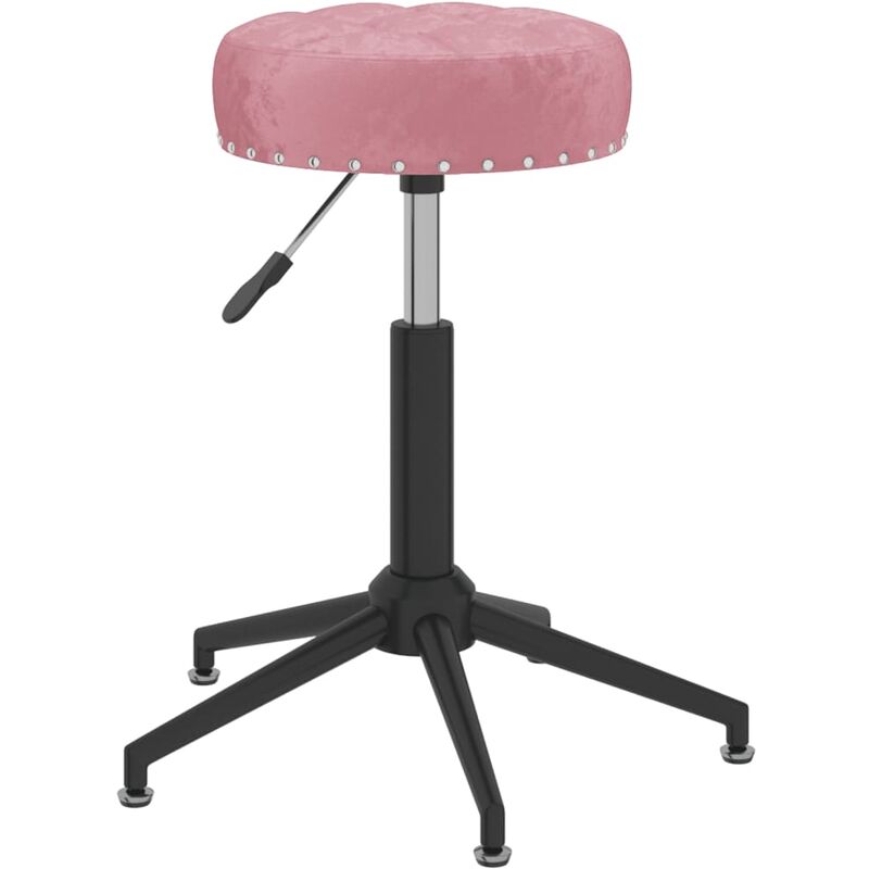 

vidaXL Silla de oficina giratoria de terciopelo rosa - Rosa
