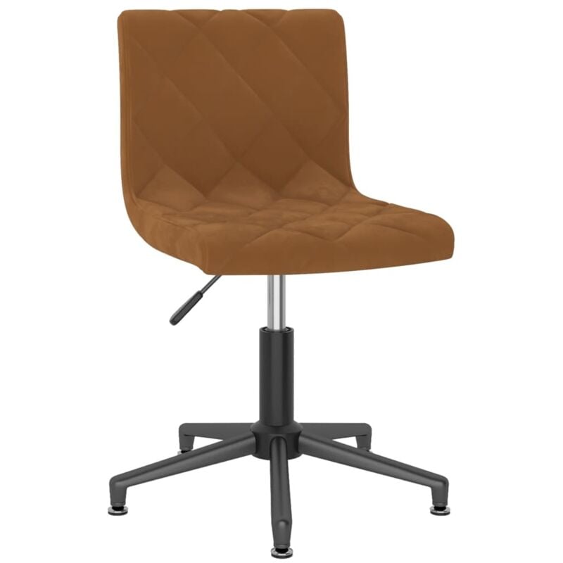 

vidaXL Silla de oficina giratoria de terciopelo marrón - Marrón