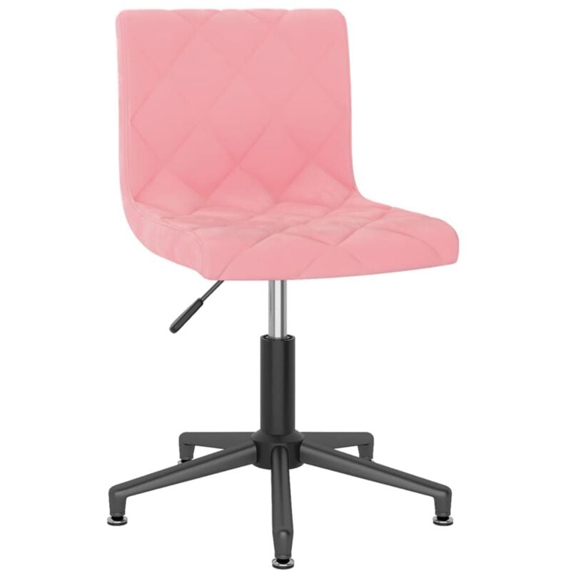 

vidaXL Silla de oficina giratoria de terciopelo rosa - Rosa