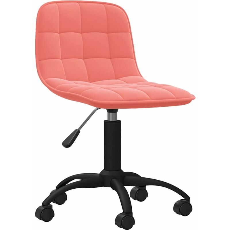 

vidaXL Silla de oficina giratoria de terciopelo rosa - Rosa