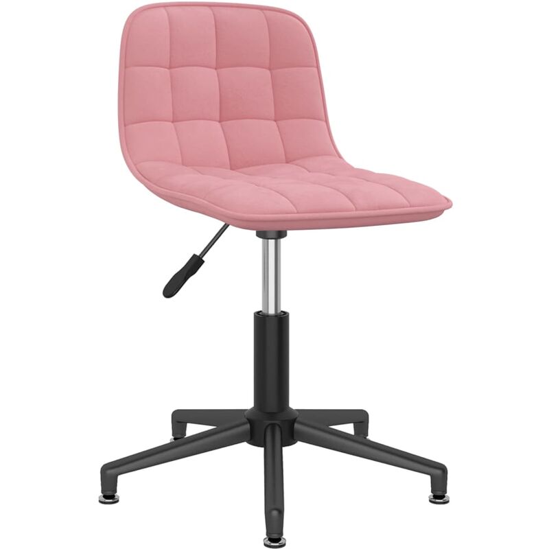 

vidaXL Silla de oficina giratoria de terciopelo rosa - Rosa
