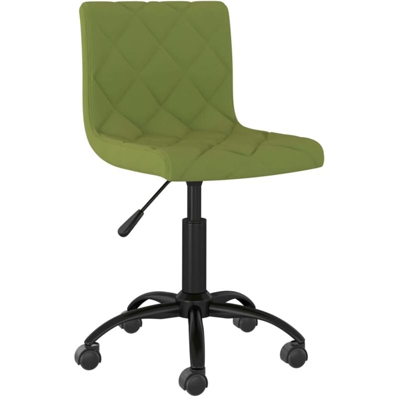 

vidaXL Silla de oficina giratoria de terciopelo verde claro
