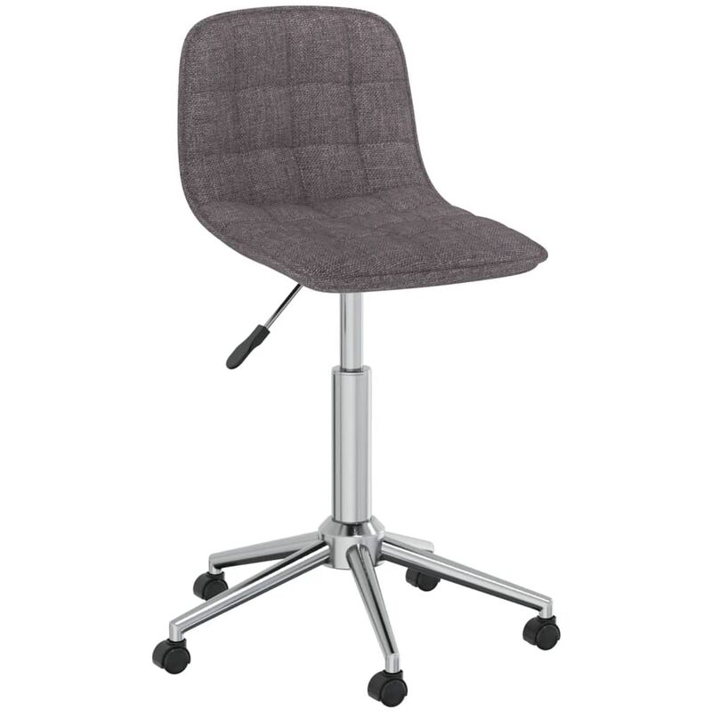 

vidaXL Silla de oficina giratoria tela gris taupé - Gris Topo