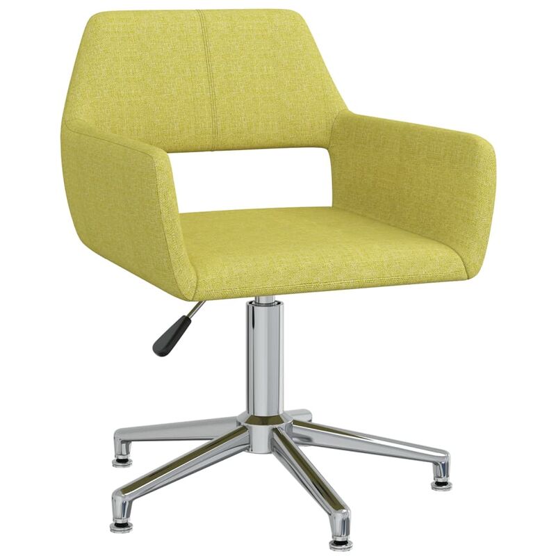 

vidaXL Silla de oficina giratoria de tela verde - Verde