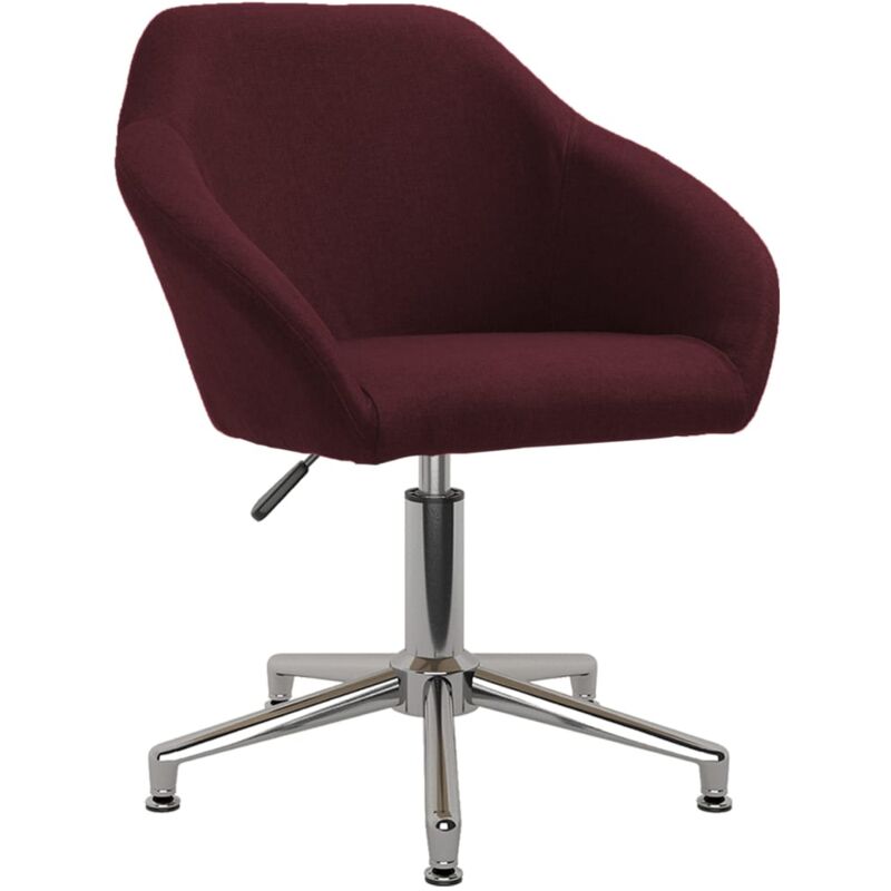 

vidaXL Silla de oficina giratoria tela morada - Púrpura