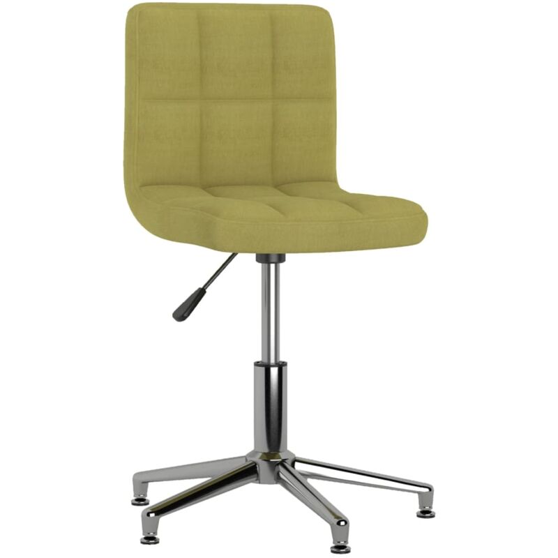 

vidaXL Silla de oficina giratoria tela verde - Verde