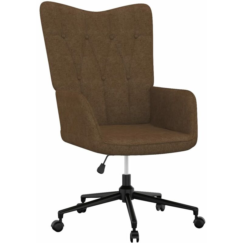 

Silla de relajación de tela marrón - Marrón - Vidaxl