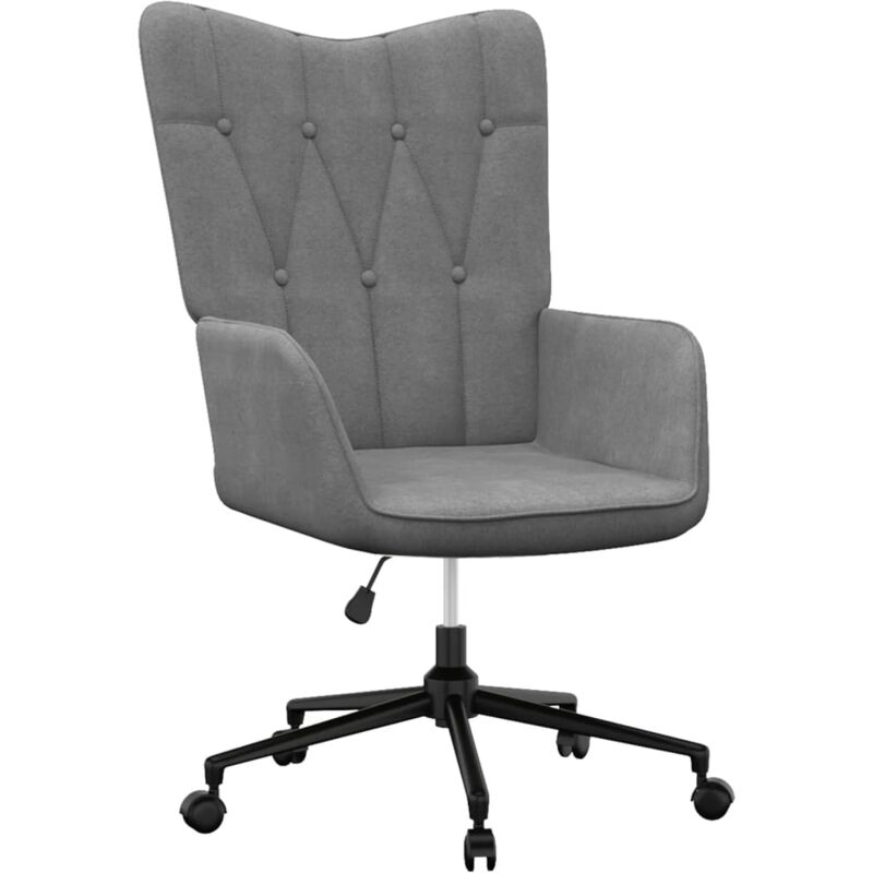 

Silla de relajación de tela gris oscuro - Gris - Vidaxl