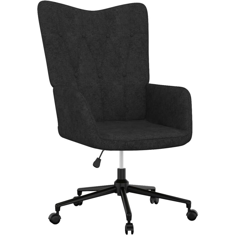 

Silla de relajación de tela negro - Negro - Vidaxl