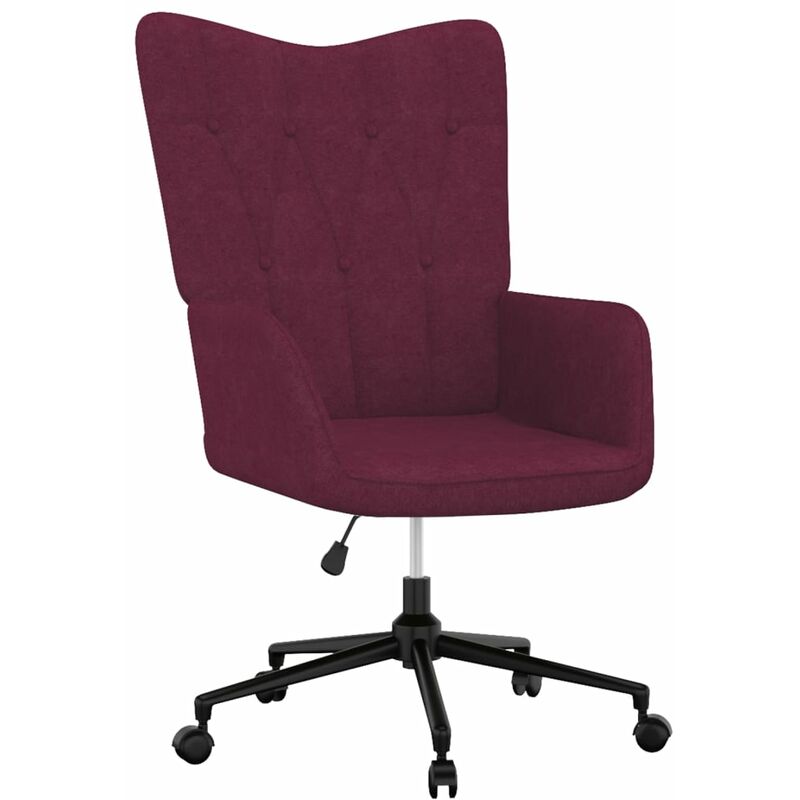 

Silla de relajación de tela morada - Púrpura - Vidaxl