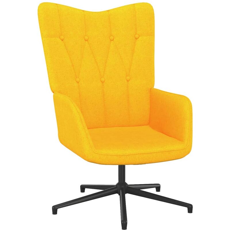 

Silla de relajación de tela 62x67x97,5 cm amarillo mostaza - Amarillo - Vidaxl