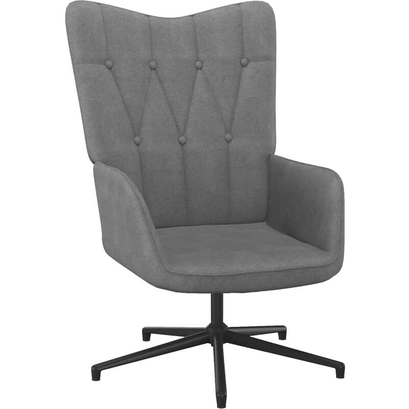 

Silla de relajación de tela 62x67x97,5 cm gris oscuro - Gris - Vidaxl