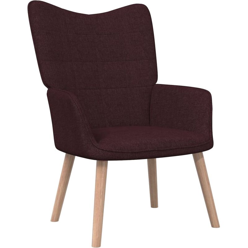 

Silla de relajación de tela 62x68,5x96 cm morado - Púrpura - Vidaxl