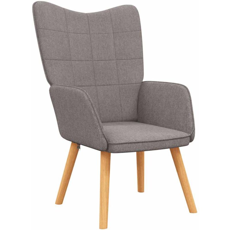 

Silla de relajación de tela 62x68,5x96 cm gris taupe - Gris Topo - Vidaxl