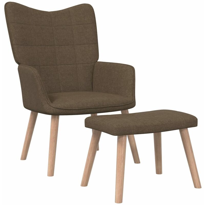 

Silla de relajación de tela 62x68,5x96 cm taburete marrón - Marrón - Vidaxl