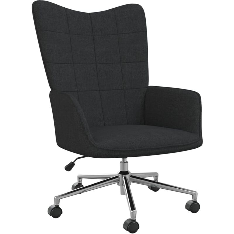 

Silla de relajación de tela negra - Negro - Vidaxl
