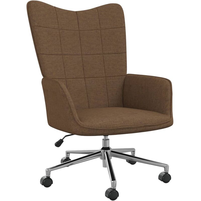 

Silla de relajación de tela marrón - Marrón - Vidaxl