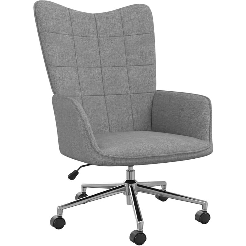 

Silla de relajación de tela gris claro - Gris - Vidaxl