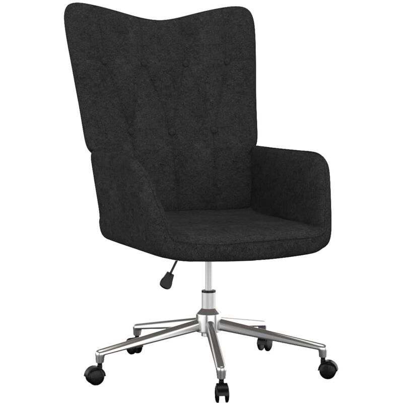 

Silla de relajación de tela negro - Negro - Vidaxl