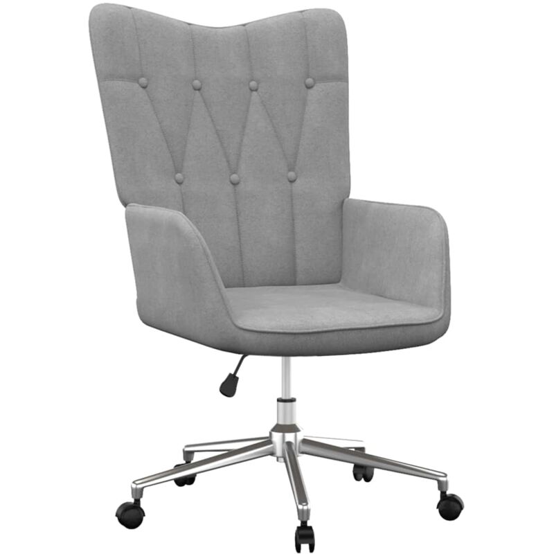 

Silla de relajación de tela gris claro - Gris - Vidaxl