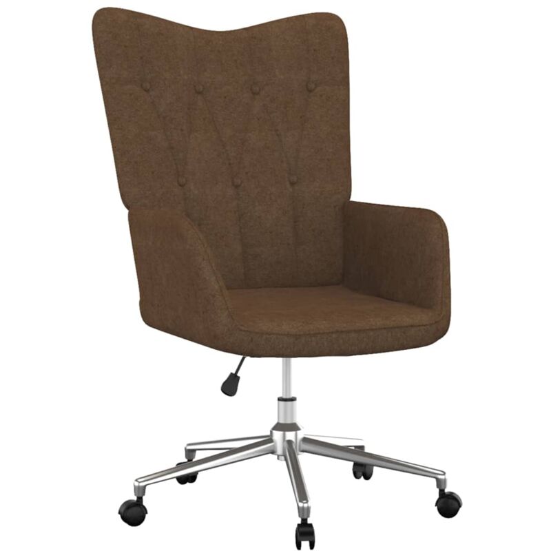 

Silla de relajación de tela marrón - Marrón - Vidaxl