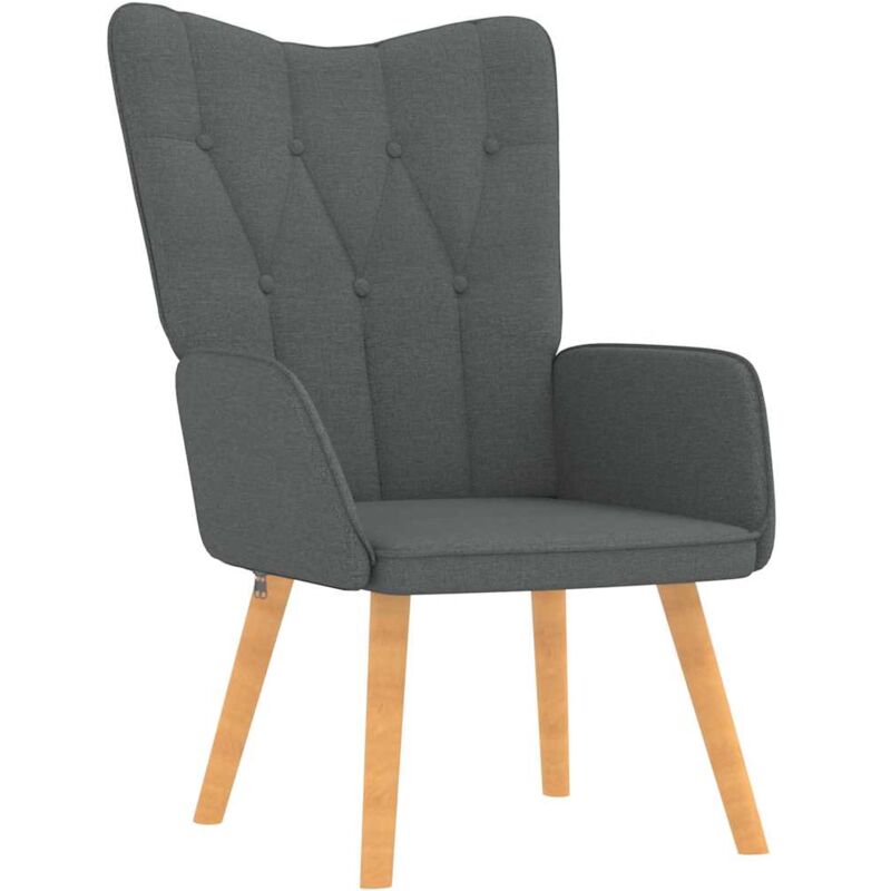 

Silla de relajación de tela 62x68,5x96 cm gris oscuro - Gris - Vidaxl