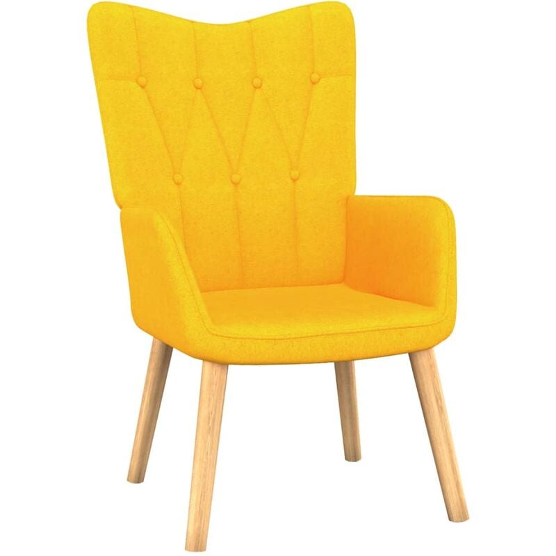 

Silla de relajación de tela 62x68,5x96 cm amarillo mostaza - Amarillo - Vidaxl