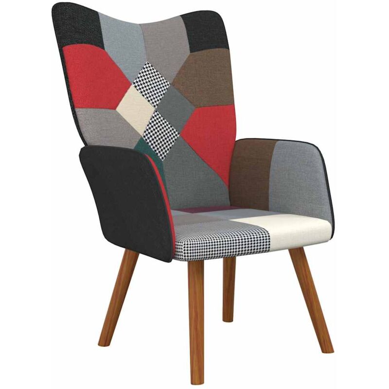 

Silla de relajación de tela patchwork - Multicolor - Vidaxl