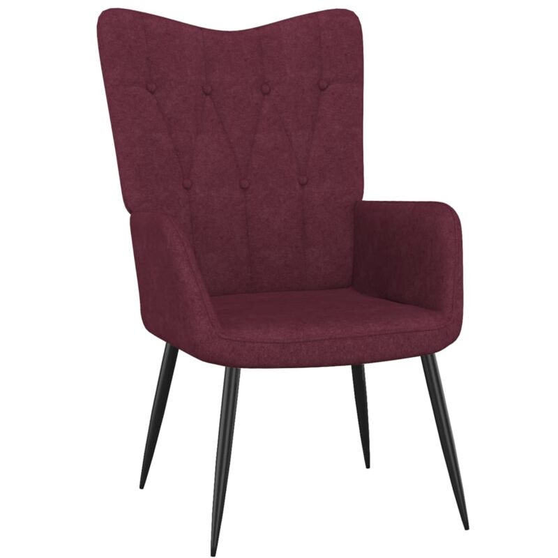 

Silla de relajación de tela 62x68,5x96 cm morado - Púrpura - Vidaxl