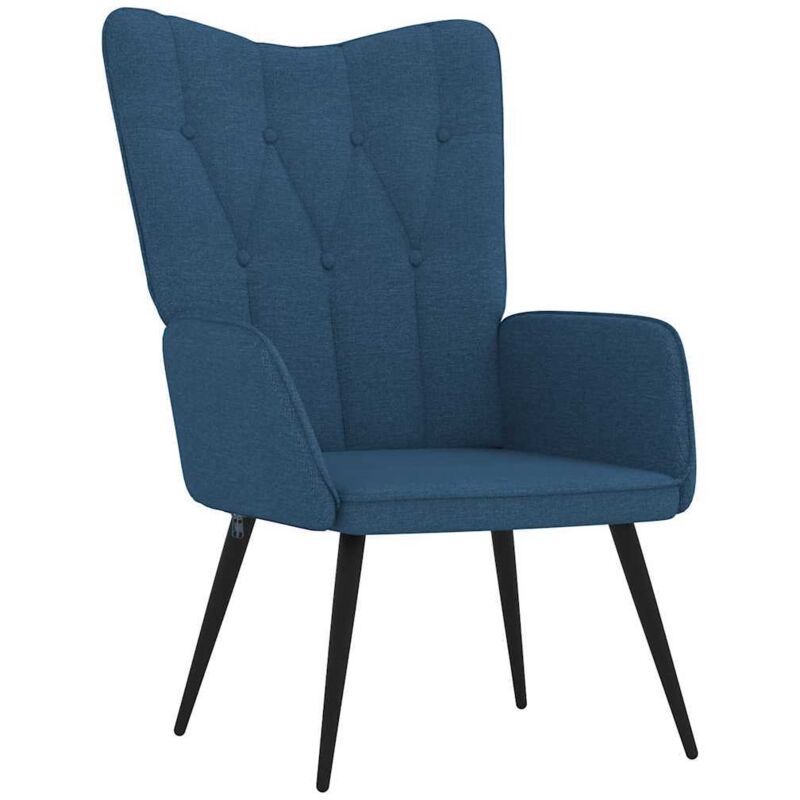 

Silla de relajación de tela 62x68,5x96 cm azul - Azul - Vidaxl