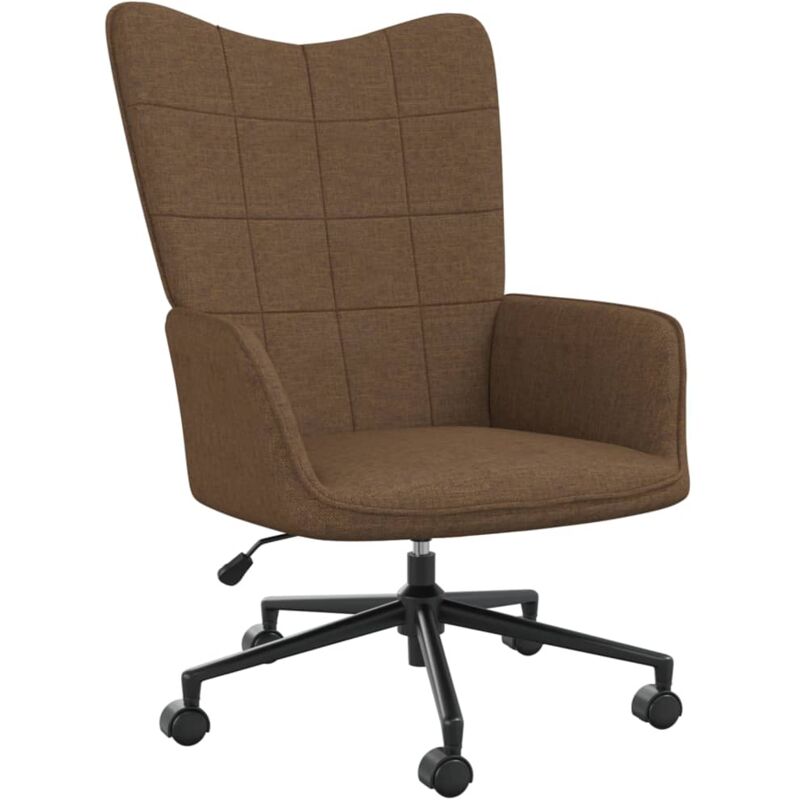 

Silla de relajación de tela marrón - Marrón - Vidaxl