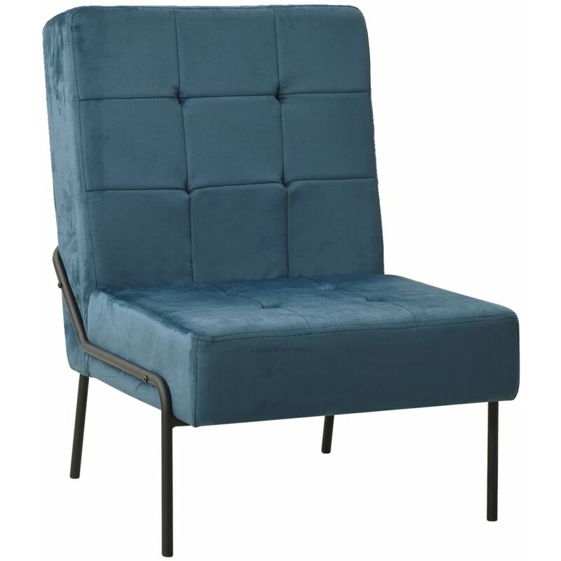 

Silla de relajación de terciopelo azul 65x79x87 cm - Azul - Vidaxl