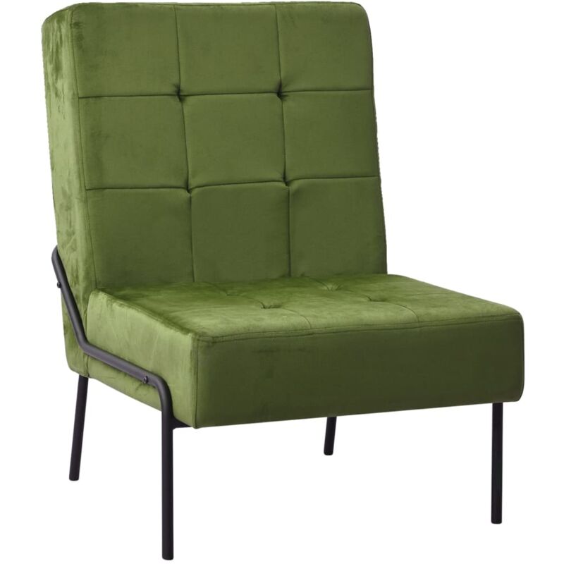 

Silla de relajación de terciopelo verde claro 65x79x87 cm - Verde - Vidaxl
