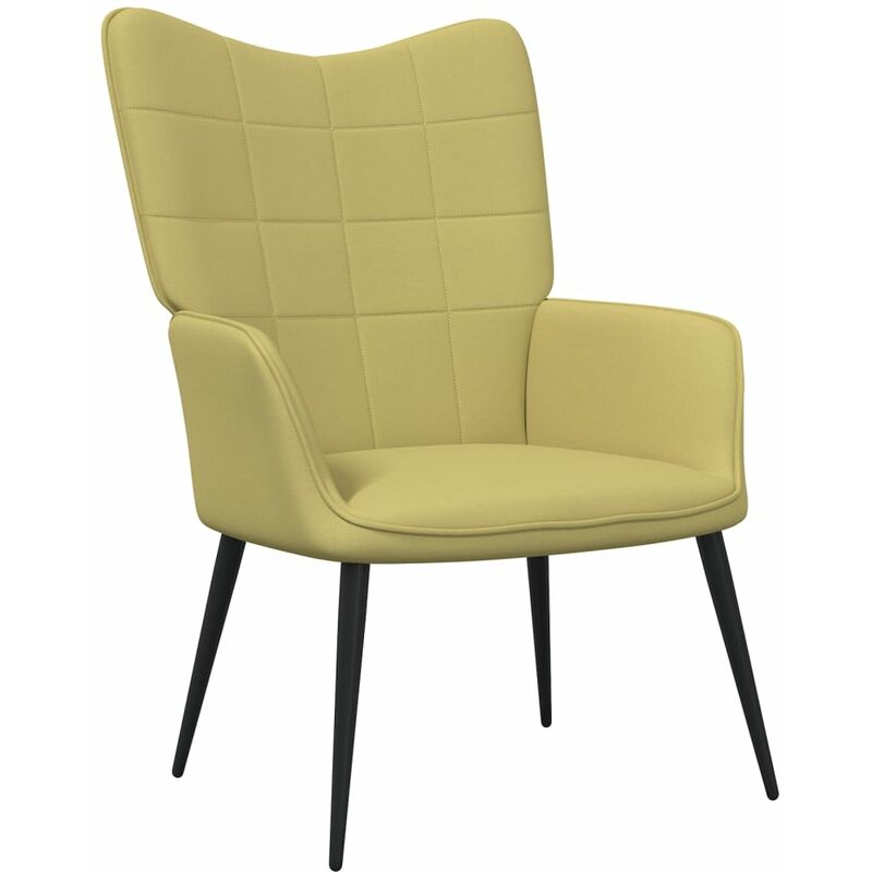 

Silla de relajación de tela 62x68,5x96 cm verde - Verde - Vidaxl