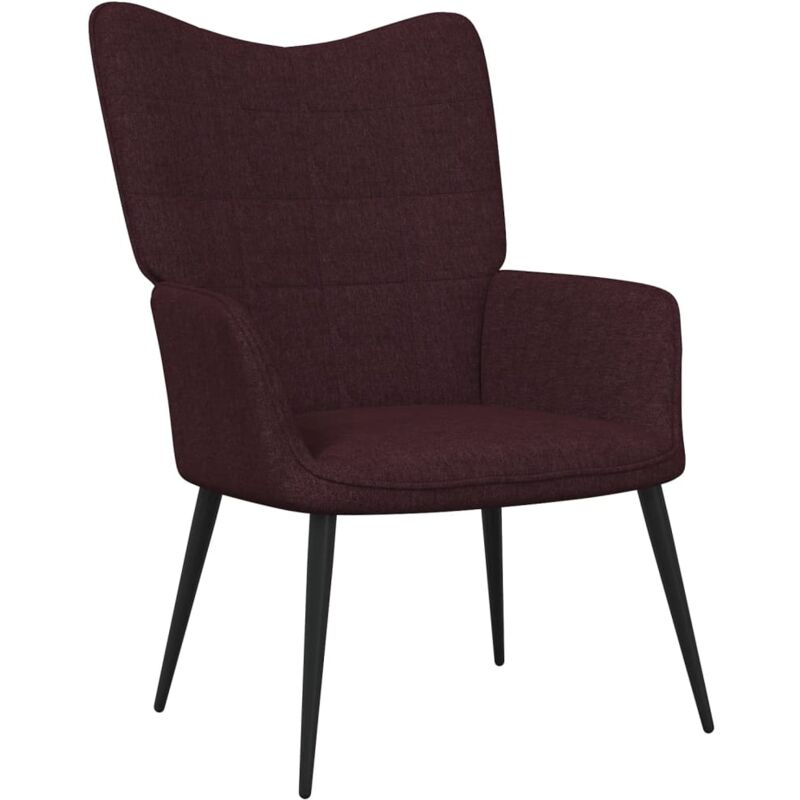 

Silla de relajación de tela 62x68,5x96 cm morado - Púrpura - Vidaxl