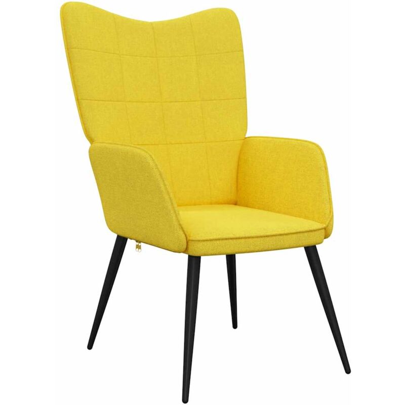 

Silla de relajación de tela 62x68,5x96 cm amarillo mostaza - Amarillo - Vidaxl