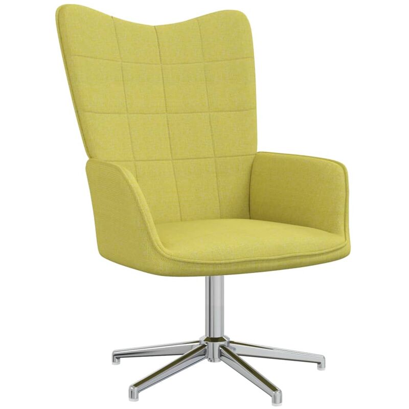 

Silla de relajación con reposapiés tela verde - Verde - Vidaxl